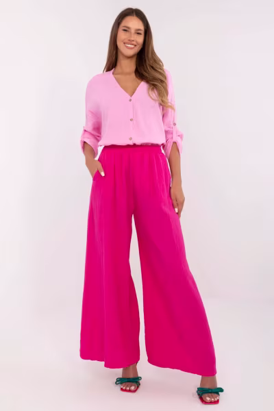 Spodnie Damskie Model MI-SP-2563.84 Fuksja - Italy Moda — zdjęcie 1
