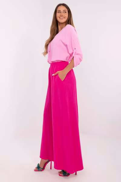 Spodnie Damskie Model MI-SP-2563.84 Fuksja - Italy Moda — zdjęcie 2