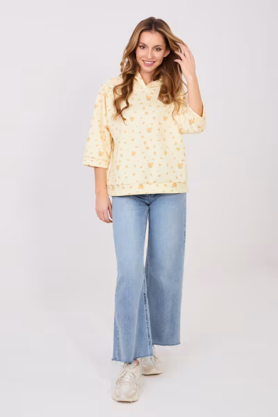 Bluza Damska Model IT-BZ-22278.74 Light Yellow - Italy Moda — zdjęcie 1
