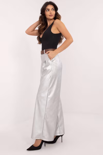 Spodnie Damskie Model DHJ-SP-19899.22X Silver - Italy Moda — zdjęcie 2
