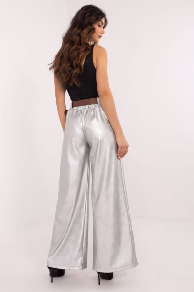 Spodnie Damskie Model DHJ-SP-19899.22X Silver - Italy Moda — zdjęcie 3
