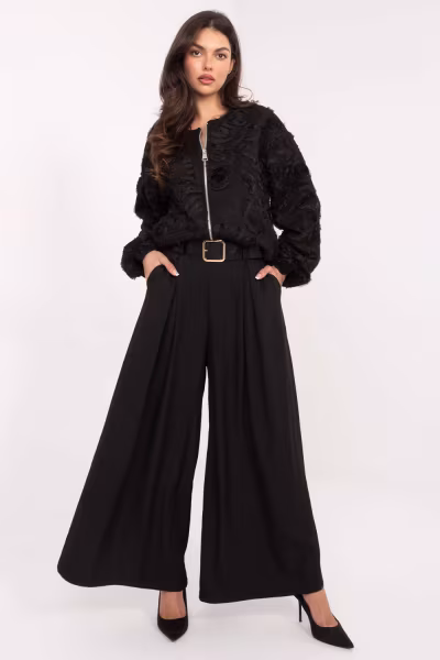 Spodnie Damskie Model IT-SP-19963.09P Black - Italy Moda — zdjęcie 1