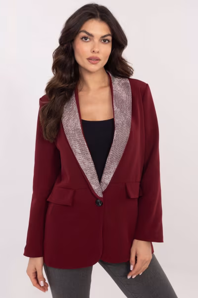 Marynarka Model DHJ-MA-19926.85P Bordo - Italy Moda — zdjęcie 1