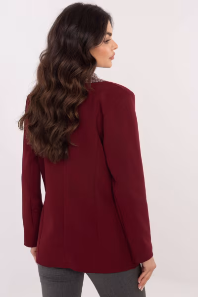 Marynarka Model DHJ-MA-19926.85P Bordo - Italy Moda — zdjęcie 3