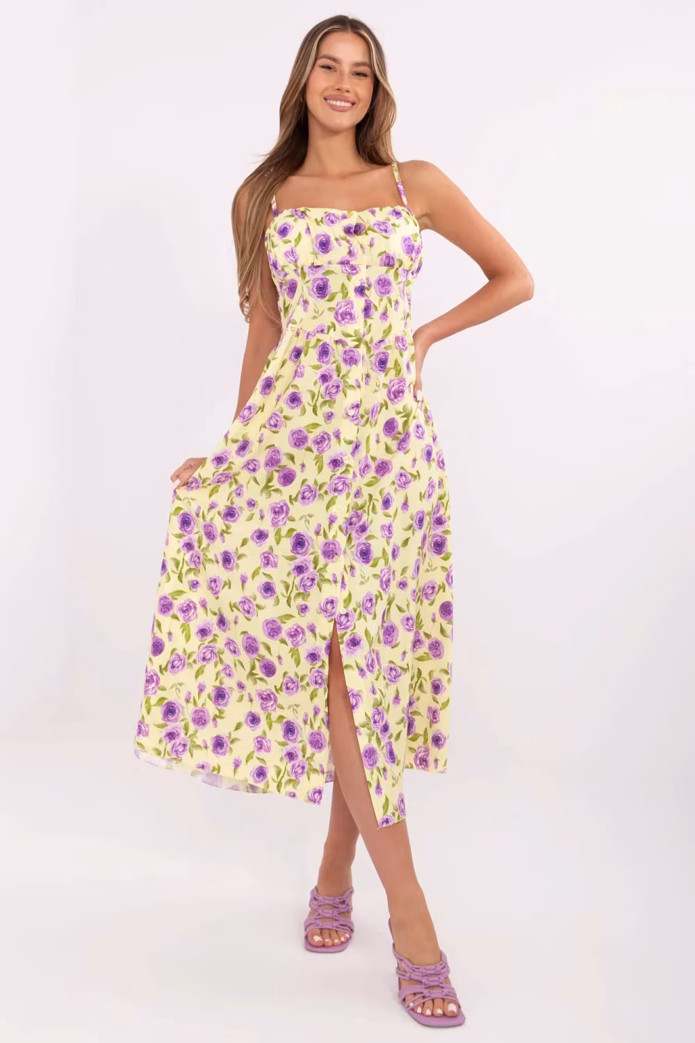 Sukienka Model MI-SK-23817-3.96 Light Yellow - Italy Moda