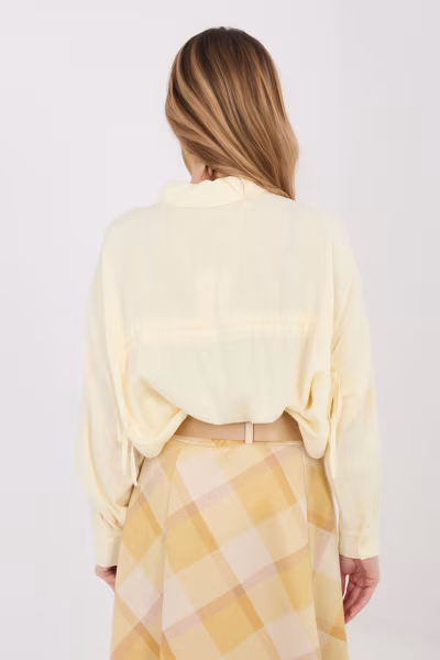 Koszula Damska Model IT-KS-3060.23 Light Yellow - Italy Moda — zdjęcie 3