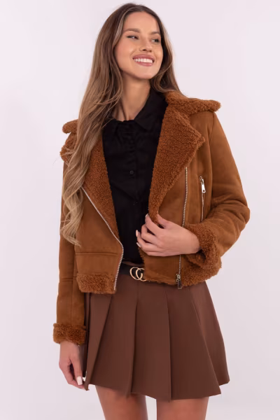 Kurtka Damska Model MI-KR-21848.71 Light Brown - Italy Moda — zdjęcie 1