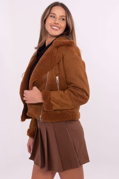 Kurtka Damska Model MI-KR-21848.71 Light Brown - Italy Moda — zdjęcie 2
