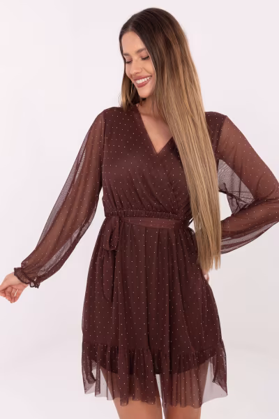 Sukienka Model MI-SK-61430.62 Brown - Italy Moda — zdjęcie 1