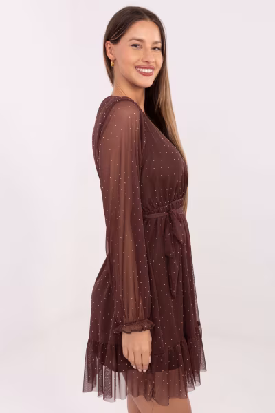 Sukienka Model MI-SK-61430.62 Brown - Italy Moda — zdjęcie 2