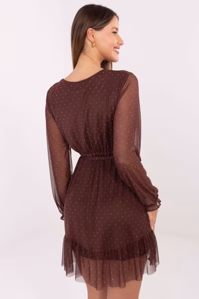 Sukienka Model MI-SK-61430.62 Brown - Italy Moda — zdjęcie 3