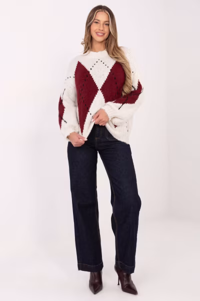 Sweter Damski Model MI-SW-WM295.15 Ecru - Italy Moda — zdjęcie 1