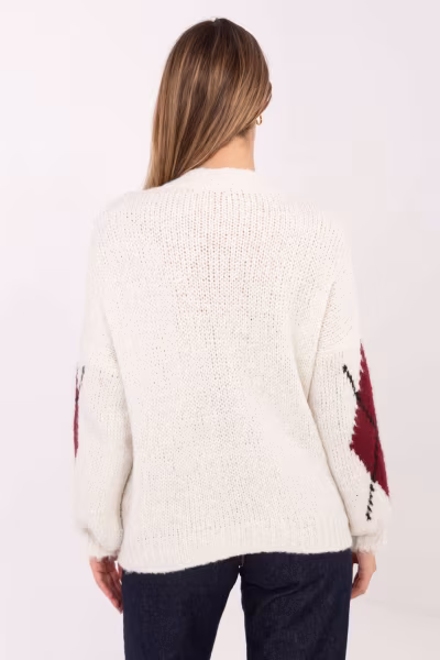 Sweter Damski Model MI-SW-WM295.15 Ecru - Italy Moda — zdjęcie 2