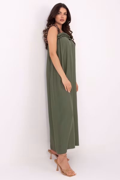 Sukienka Model MI-SK-A6412.68 Khaki - Italy Moda — zdjęcie 2