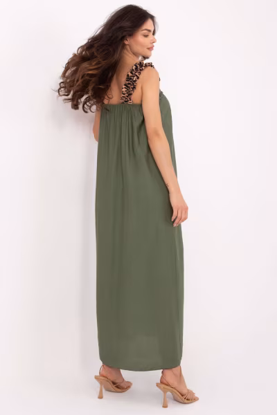 Sukienka Model MI-SK-A6412.68 Khaki - Italy Moda — zdjęcie 3