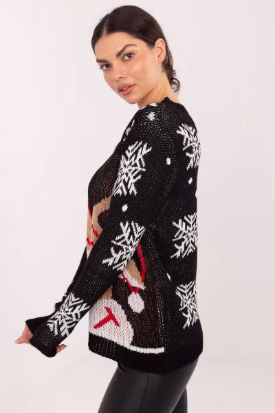 Sweter Damski Model MI-SW-19133.90 Black - Italy Moda — zdjęcie 2