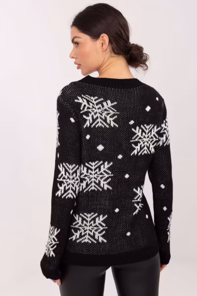Sweter Damski Model MI-SW-19133.90 Black - Italy Moda — zdjęcie 3