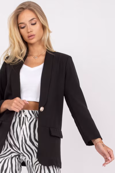 Żakiet Model DHJ-MA-15621.12X Black - Italy Moda — zdjęcie 1