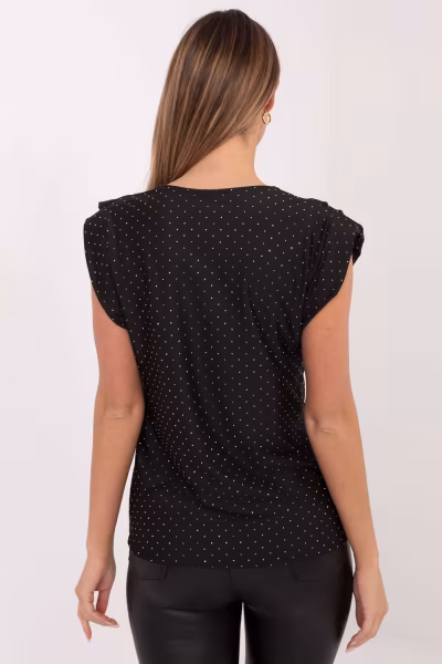 Bluzka Model MI-BZ-61479.35 Black - Italy Moda — zdjęcie 3