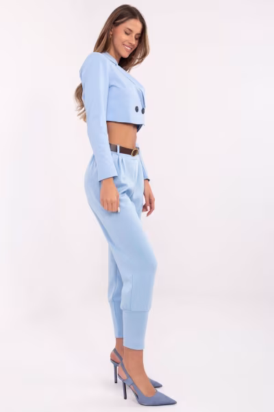 Spodnie Dresowe Model DHJ-SP-20316.87 Light Blue - Italy Moda — zdjęcie 2