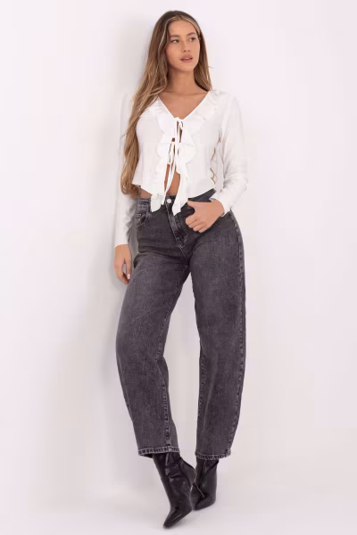 Bluzka Model IT-BZ-21837.00 Ecru - Italy Moda — zdjęcie 2