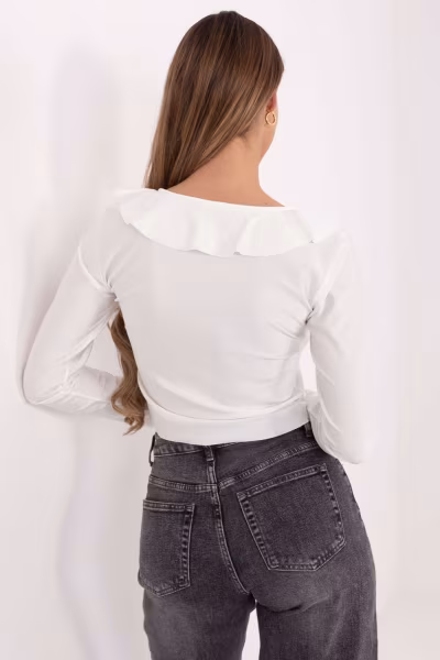 Bluzka Model IT-BZ-21837.00 Ecru - Italy Moda — zdjęcie 3