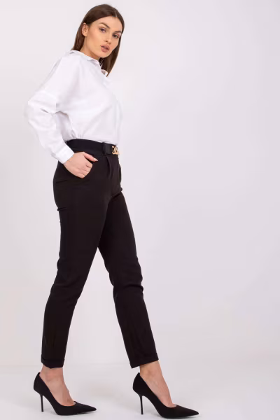 Spodnie Damskie Model DHJ-SP-13165.20 Black - Italy Moda — zdjęcie 2