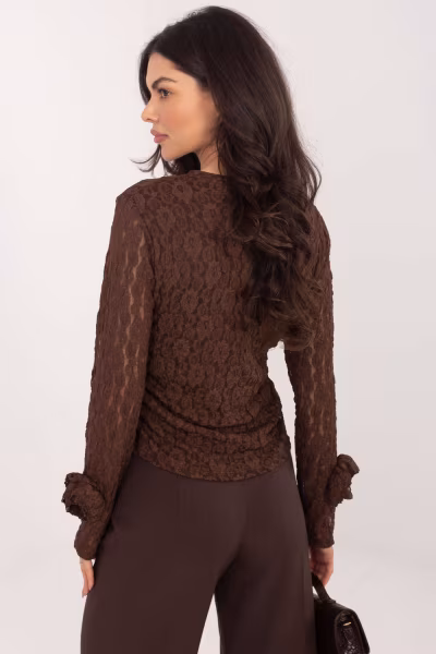 Bluzka Model IT-BZ-9950.79 Brown - Italy Moda — zdjęcie 3