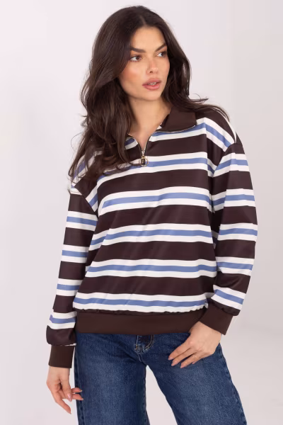 Bluza Damska Model IT-BZ-9981-1.08 Dark Brown - Italy Moda — zdjęcie 1