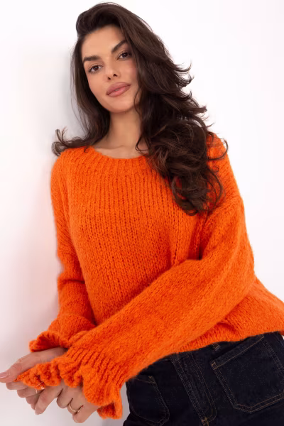 Sweter Damski Model MI-SW-2912.10X Orange - Italy Moda — zdjęcie 1