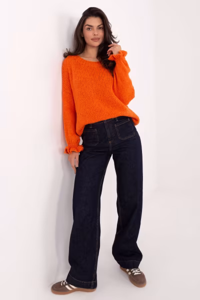 Sweter Damski Model MI-SW-2912.10X Orange - Italy Moda — zdjęcie 2
