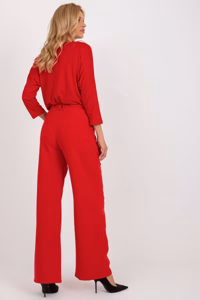 Spodnie Damskie Model DHJ-SP-15679-1.35X Red - Italy Moda — zdjęcie 3