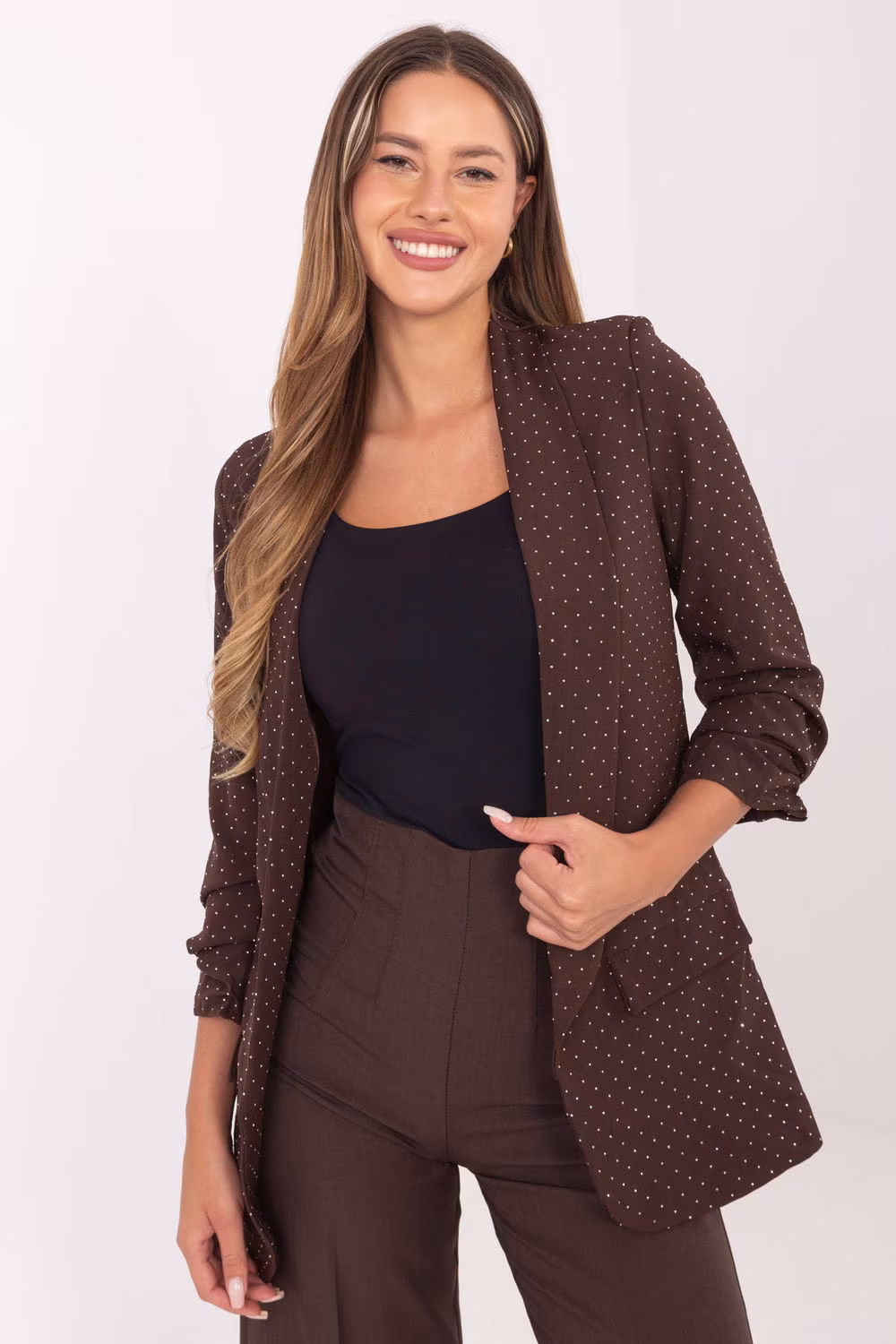 Marynarka Model IT-MA-7684.81 Brown - Italy Moda
