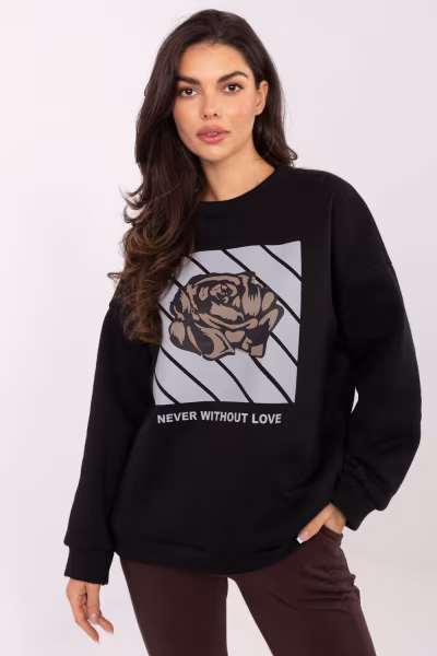 Bluza Damska Model MI-BL-4216.15 Black - Italy Moda — zdjęcie 1