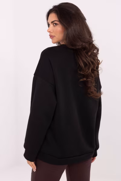 Bluza Damska Model MI-BL-4216.15 Black - Italy Moda — zdjęcie 3
