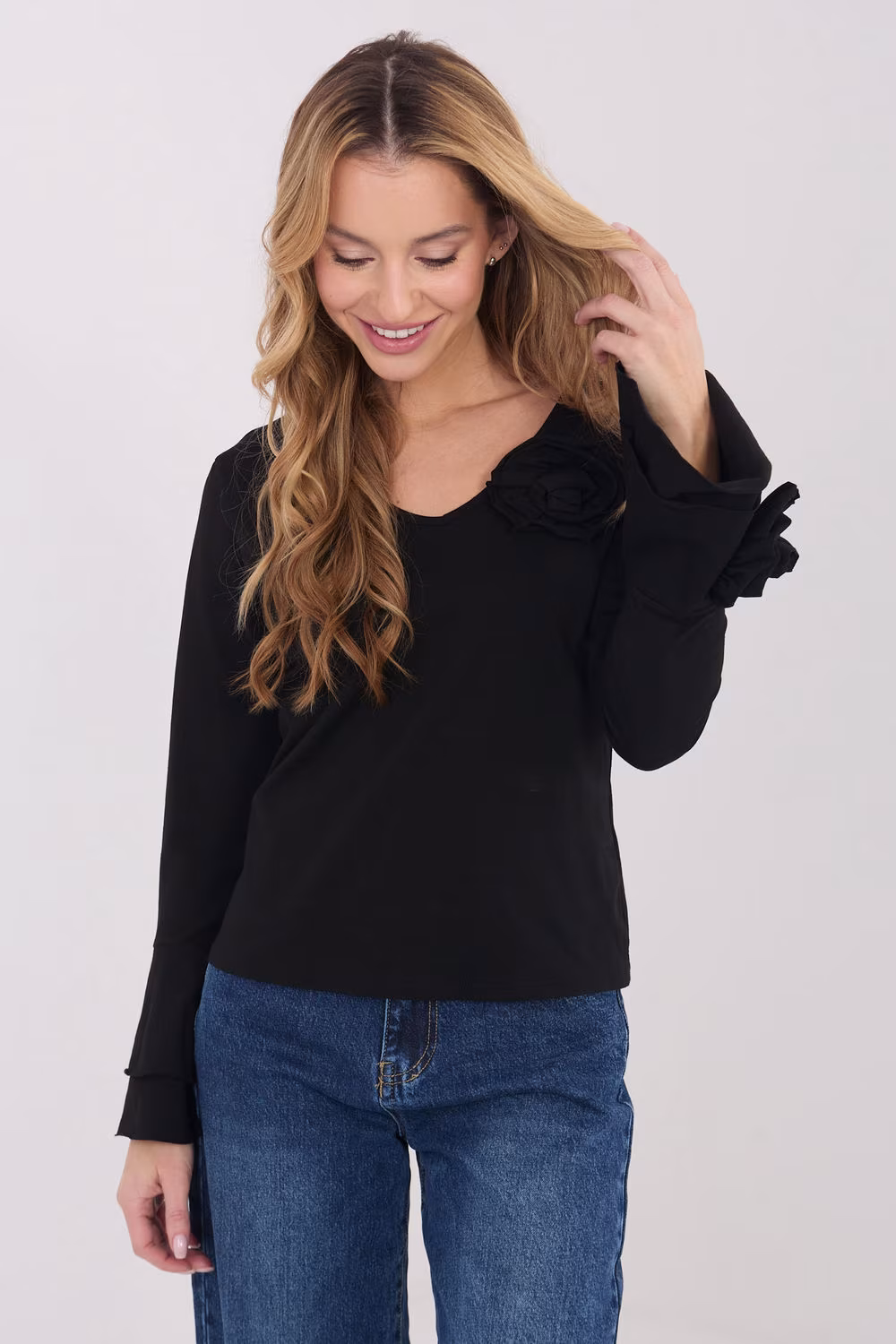 Bluzka Model IT-BZ-22139.55 Black - Italy Moda