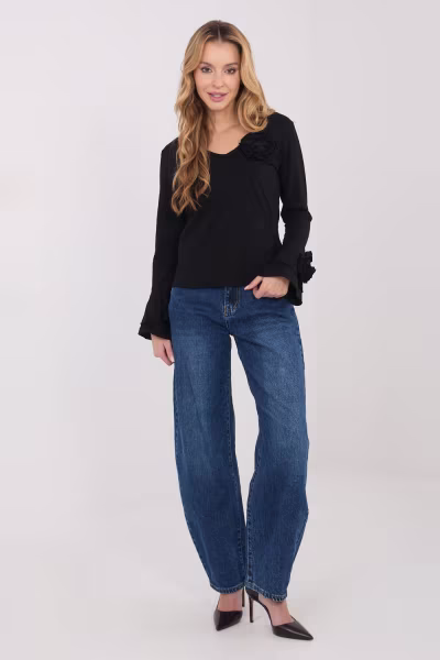 Bluzka Model IT-BZ-22139.55 Black - Italy Moda — zdjęcie 2
