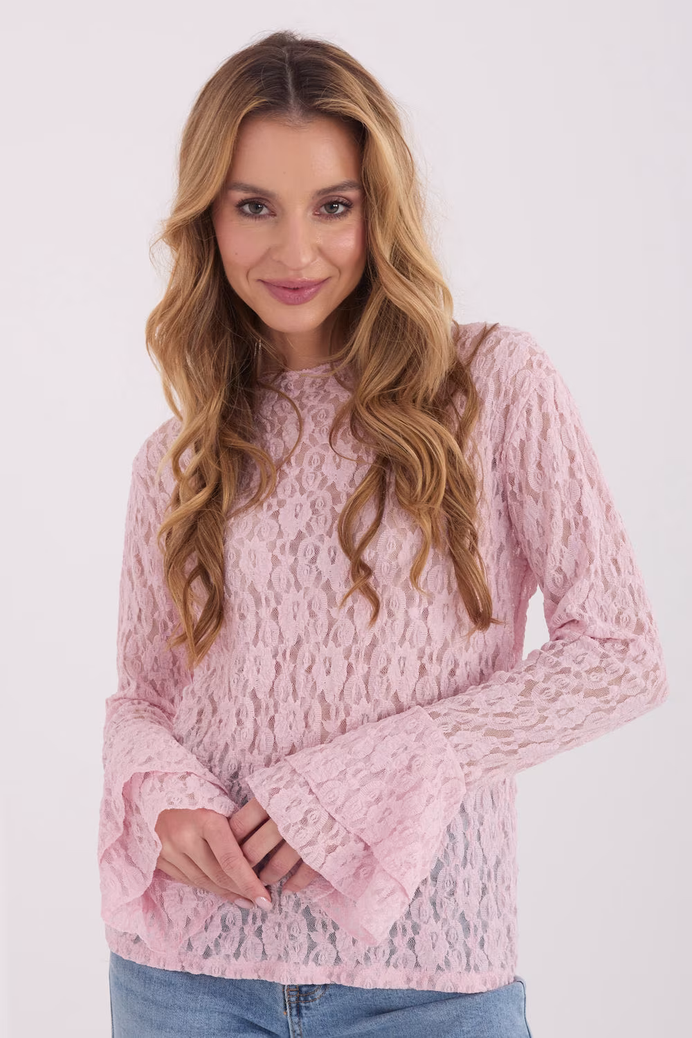 Bluzka Model IT-BZ-9970.97 Light Pink - Italy Moda