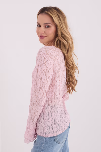 Bluzka Model IT-BZ-9970.97 Light Pink - Italy Moda — zdjęcie 2