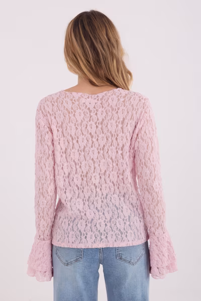 Bluzka Model IT-BZ-9970.97 Light Pink - Italy Moda — zdjęcie 3