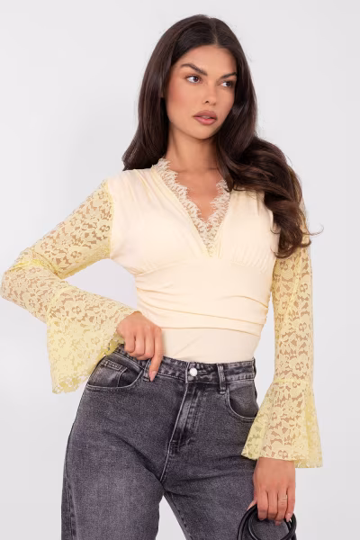 Body Model IT-BO-22160.01 Light Yellow - Italy Moda — zdjęcie 1