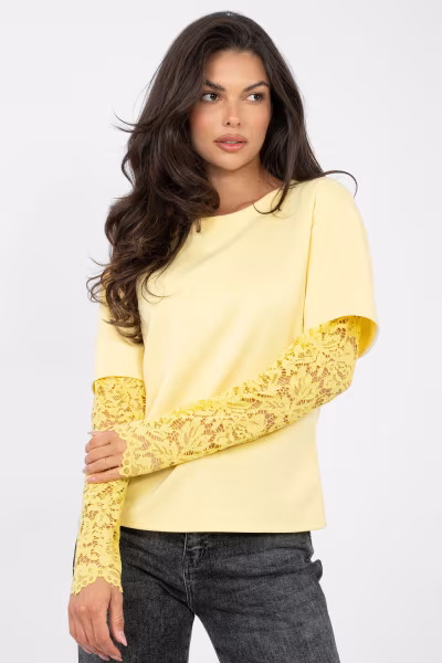 Bluzka Model IT-BZ-22128.27 Light Yellow - Italy Moda — zdjęcie 1