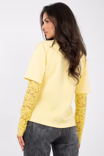 Bluzka Model IT-BZ-22128.27 Light Yellow - Italy Moda — zdjęcie 3
