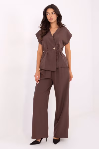 Spodnie Komplet Model IT-KMPL-21029.78 Brown - Italy Moda — zdjęcie 1