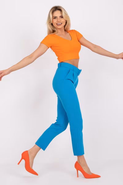 Spodnie Damskie Model DHJ-SP-12787.21X Blue - Italy Moda — zdjęcie 1