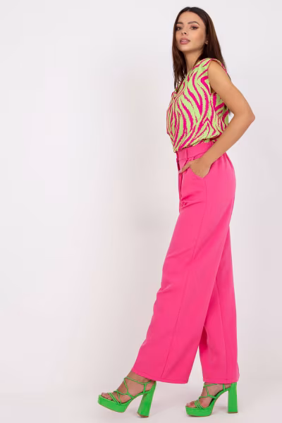 Spodnie Damskie Model DHJ-SP-15679.01X Pink - Italy Moda — zdjęcie 2