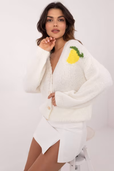 Sweter Damski Model MI-SW-2108.92 Ecru - Italy Moda — zdjęcie 2