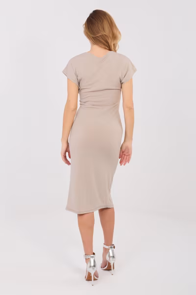 Sukienka Model IT-SK-20817.70 Dark Beige - Italy Moda — zdjęcie 3
