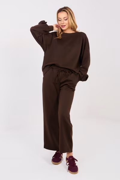 Spodnie Komplet Model IT-KMPL-10015.58 Dark Brown - Italy Moda — zdjęcie 1