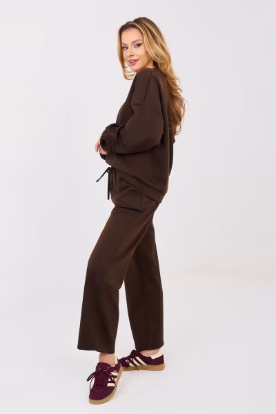 Spodnie Komplet Model IT-KMPL-10015.58 Dark Brown - Italy Moda — zdjęcie 2